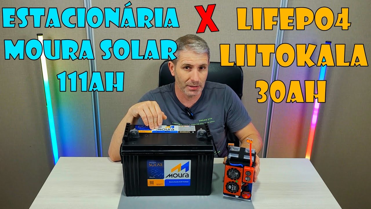 BATERIA ESTACIONÁRIA MOURA SOLAR 111Ah  X  LIFEPO4 30Ah LIITOKALA