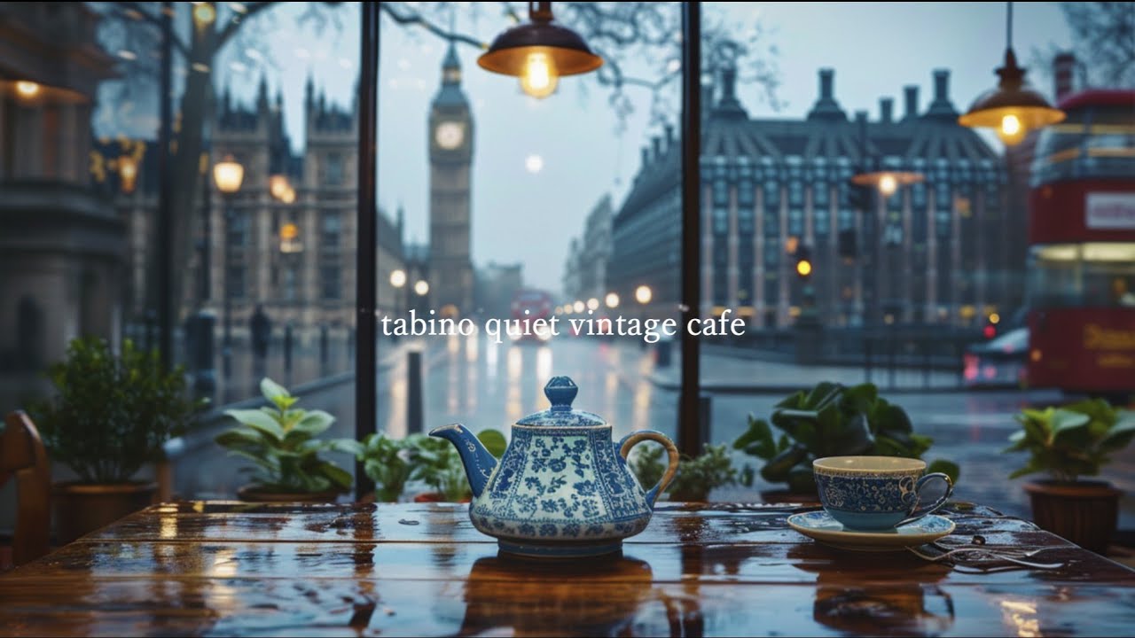 Дождливая ночь в Лондоне 🌙｜Rainy London Jazz Café ☕ Soft Female Vocal