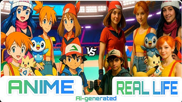 If Pokemon was real!🔥PART-2 Cartoon vs Real Life AI-generated #animation #pokemon #cartoon #trending