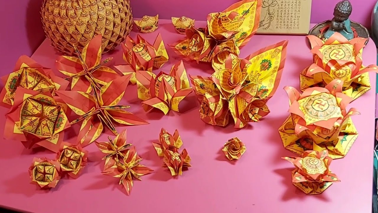 元寶蓮花之五朵仙花【第二集】任你選，大悲咒祈福敬神祭祖都ok，在家防疫DIY