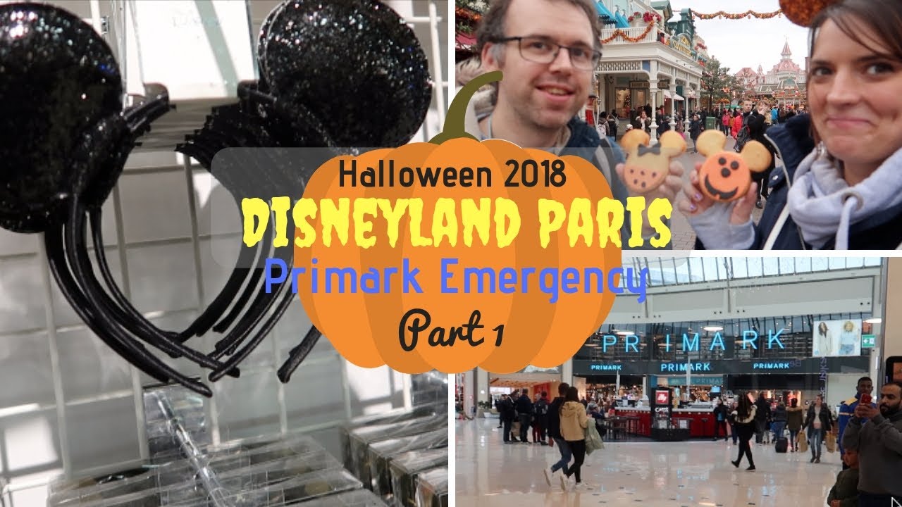 Disneyland Paris Halloween Vlogs Part 1 | Travel Day & Primark Emergency | KrispySmore 2018