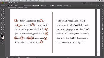 Perfecting Punctuation and Sentence Endings - Illustrator Typography