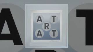 'ART' (black/silver/grey) by Robert Indiana