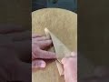 Perfekt rundes Backpapier einfacher Falt Trick