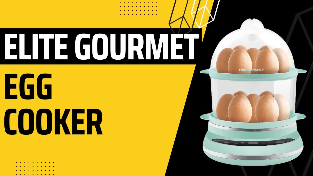 Elite Gourmet Programmable 2-Tier Egg Cooker/Steamer