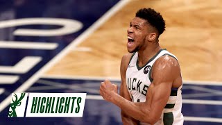 Highlights: Bucks 121 - Nets 109 | Giannis Drops 31 Against Kevin Durant and the Nets | 1.7.22