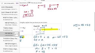 Geo. Unit 2. Segment Addition