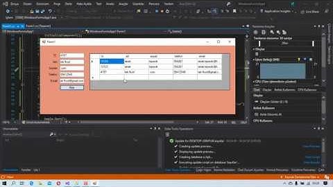 C# windows form ile sql veri baglantısı - kayıt ekleme, kayıt listeleme