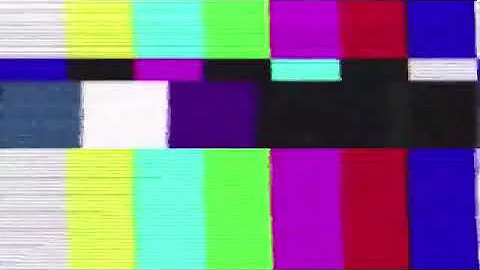 Broken tv screen effect on vlog