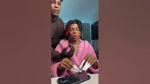 annoying my boyfriend while he re-twist my hair