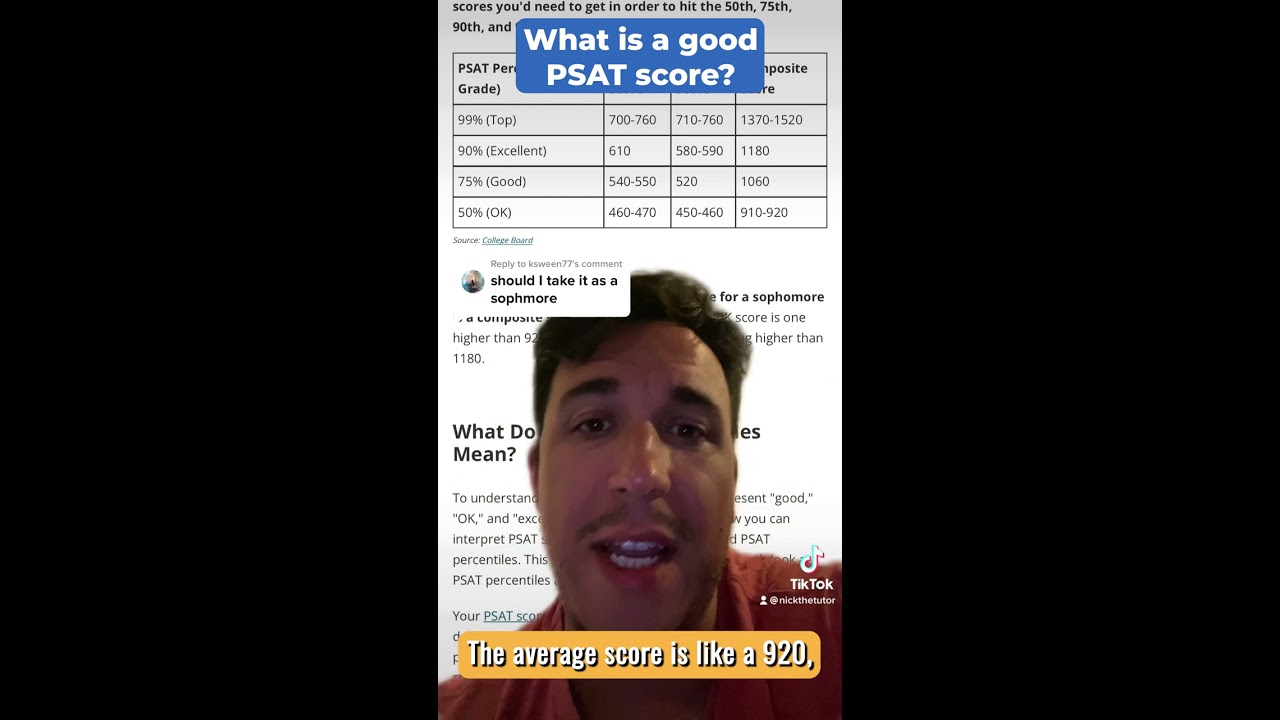 What is a good PSAT score? #psat #dsat #psatscore