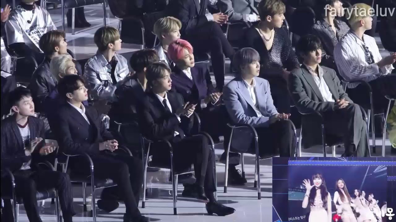 Bts real reaction to gfriend's win and gfriend's vcr (BANGCHIN) BTS & GFRIEND