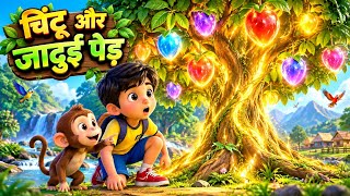 Chintu Aur Jadui Ped 🌳✨ | Magical Tree | Hindi Cartoon Story | Moral Story”