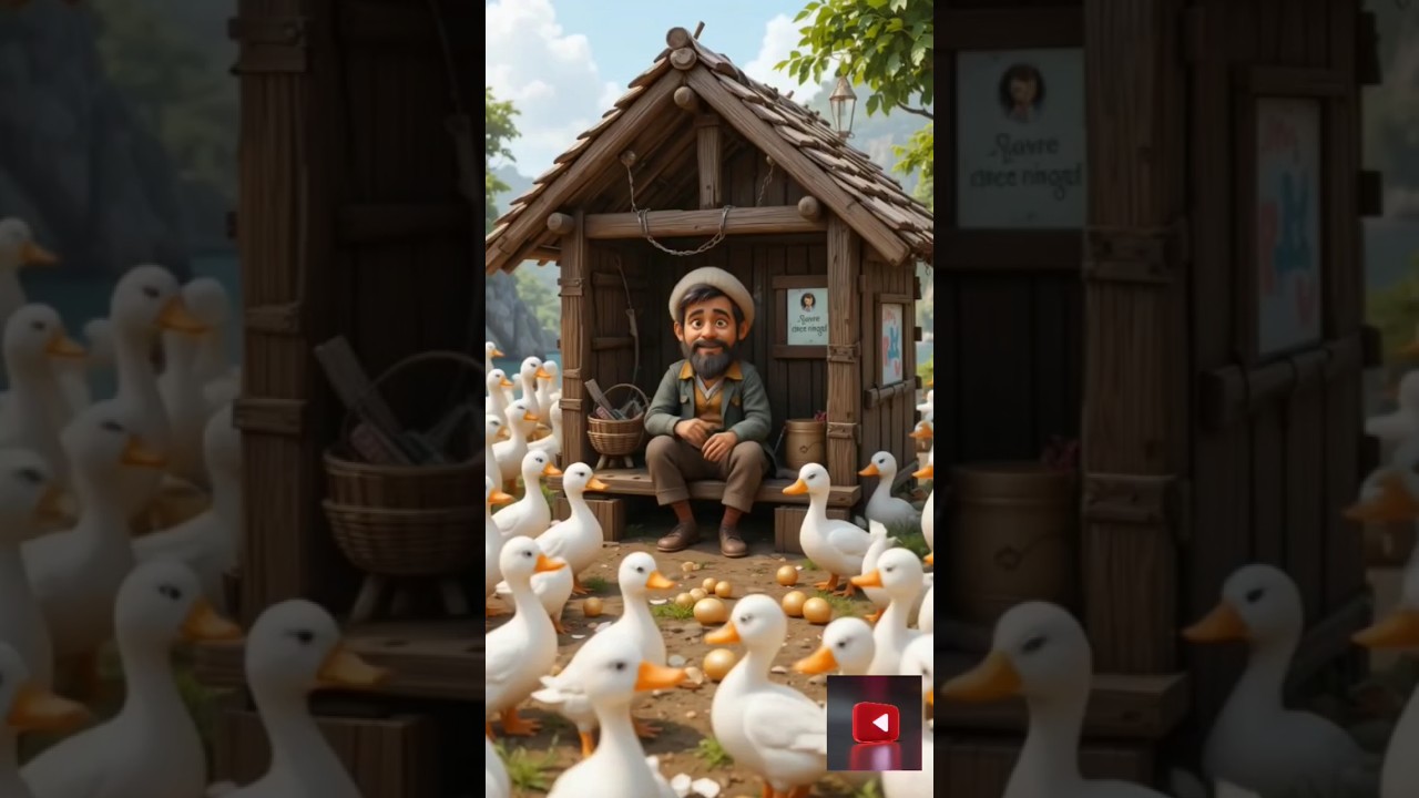 Duck, Fisherman & The Magic Egg Story 🦆✨"