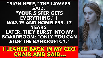 They Gave My Inheritance to My "Perfect" Sister—Now They Need My Signature to Save Everything