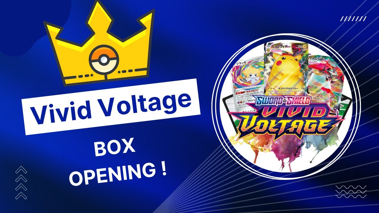 First Ever Pokemon TCG Box Opening ! Vivid Voltage ! - YouTube