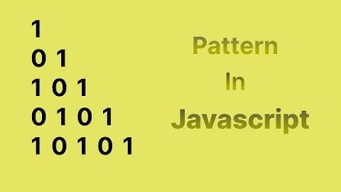 Binary (0|1) pattern in javascript