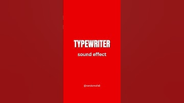 Typewriter Sound Effect  #typewritersound #typewritersoundeffect #typewritersfx