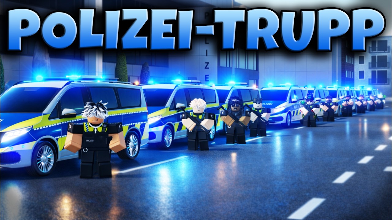 GROßER POLIZEI-TRUPP  im EINSATZ  in NOTRUF HAMBURG  | ROBLOX Deutsch