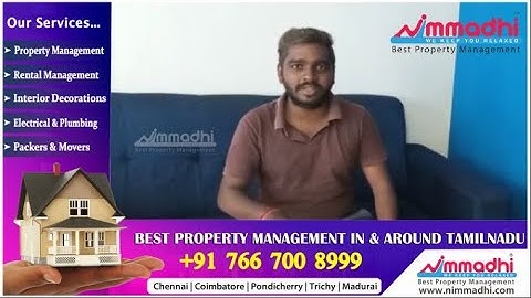 வாடகை வீடு தேடுறீங்களா? |Very Professional and Extraordinary Support | Nimmadhi Tenant Review |