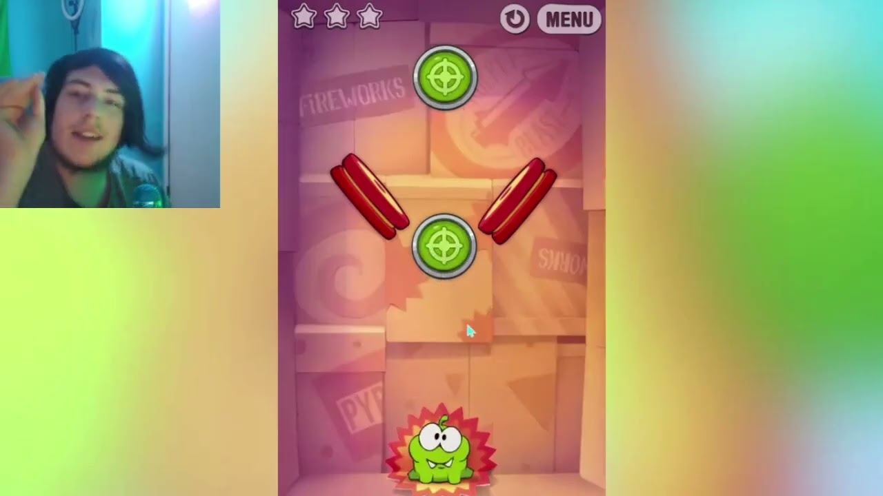 cut the rope but WITH FIREWORKS