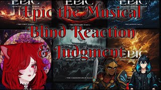 Blind Reaction to Epic The Musical | Cat Demon VTuber vs 9 Sagas (ft. Shadowbinder & Theros) | VOD