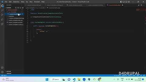 Custom twig template creation in custom module Drupal 9 | D4Drupal