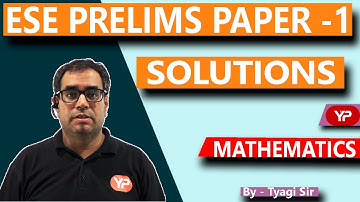 ESE 2020 Prelims Paper 1 Solutions-Mathematics
