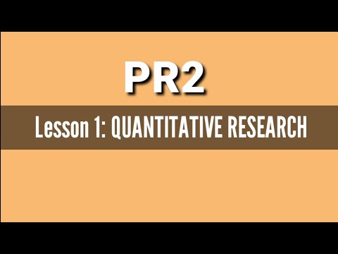 quantitative research pr 2