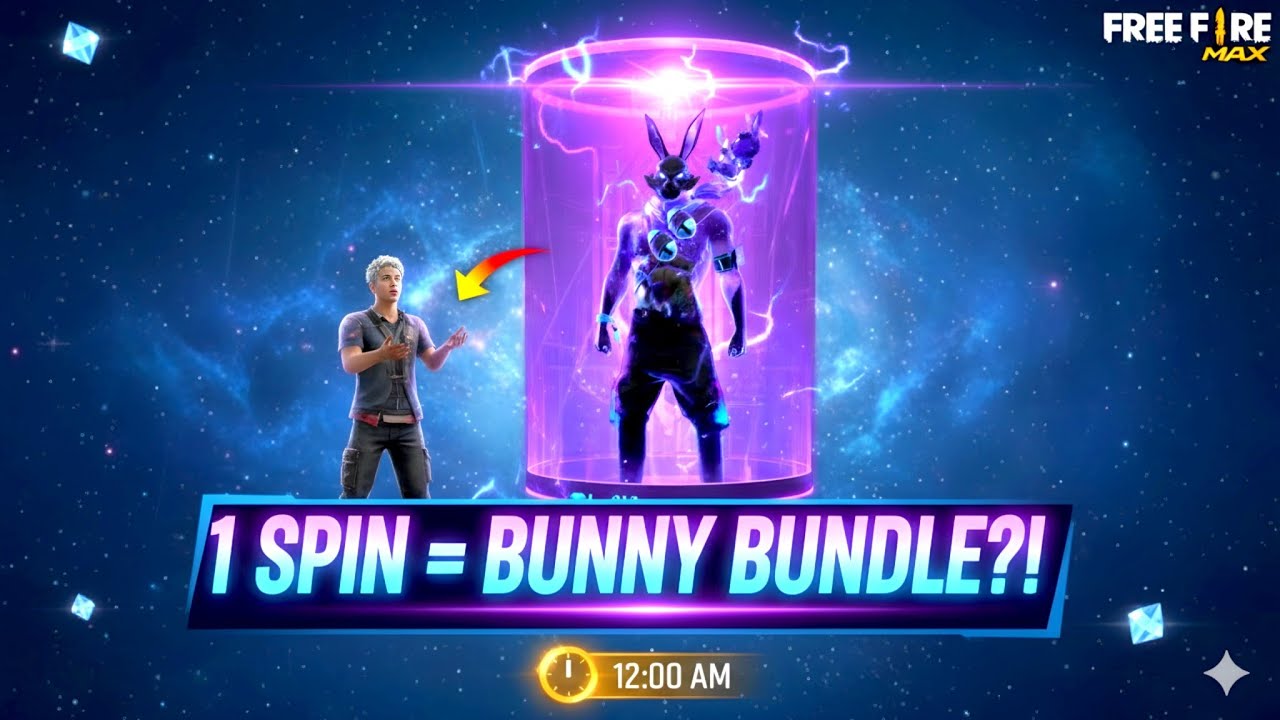 Galaxy Bunny Bundle 1 Spin Trick 😱🔥 | Secret Time to Spin in Free Fire