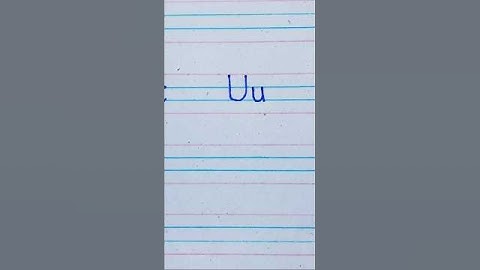 How to write U in Cursive Writing | a-z cursive handwriting #shorts #handwriting #cursivewriting