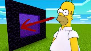 How To Make A Portal To The Simpsons Dimension in Minecraft! 😱 screenshot 5
