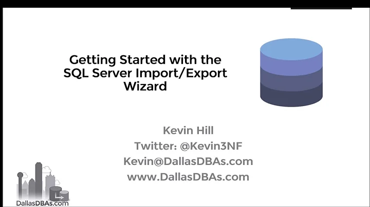 Getting Started with the SQL Server Import/Export wizard