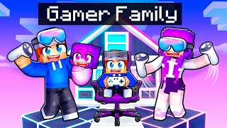 Having a GAMER FAMILY in Minecraft! screenshot 5