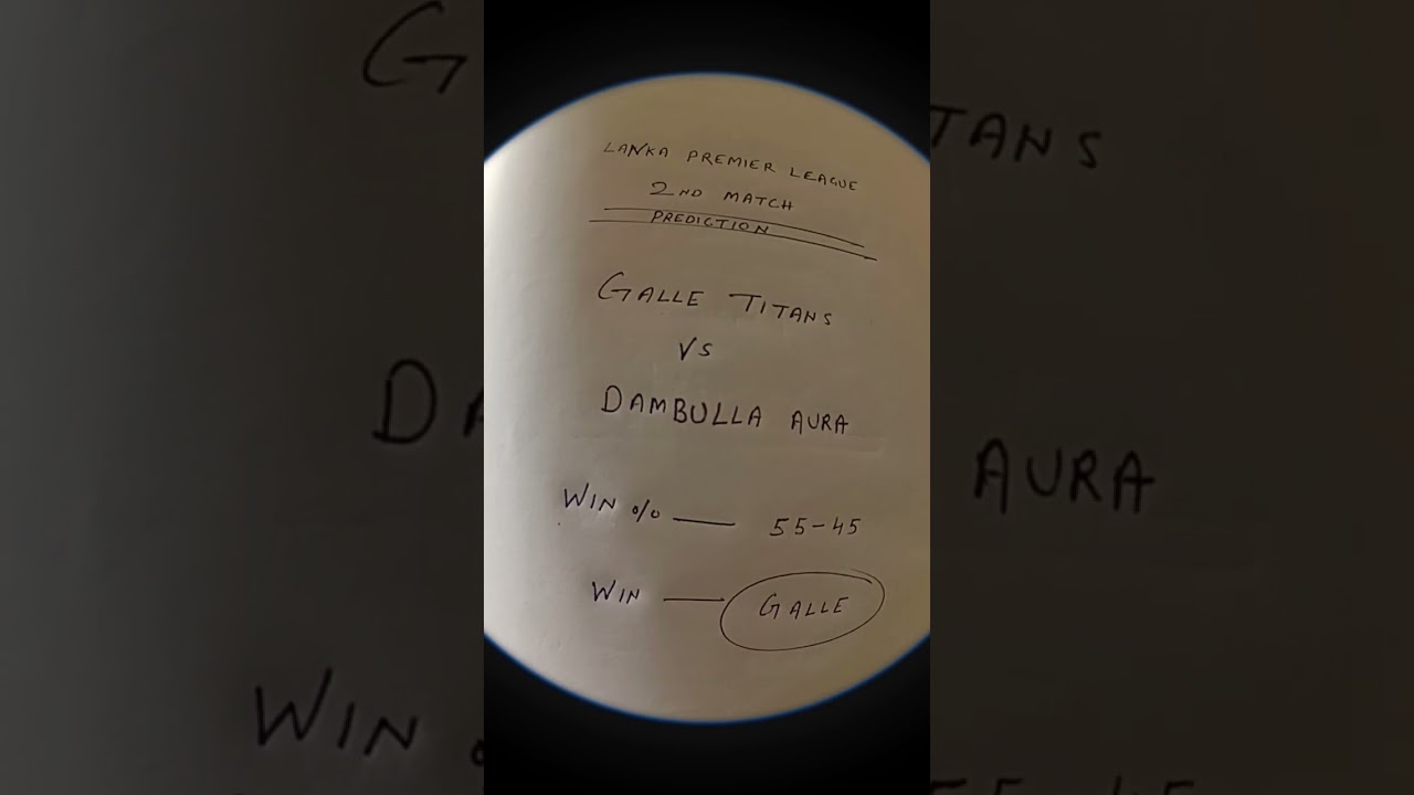 Lanka Premier league : 2nd Match Prediction 😎😎😎😎🎉🎉