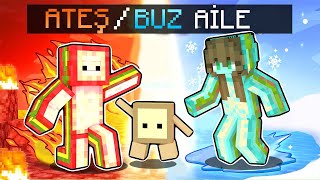 ATEŞ vs BUZ TOST AİLESİ!  Minecraft