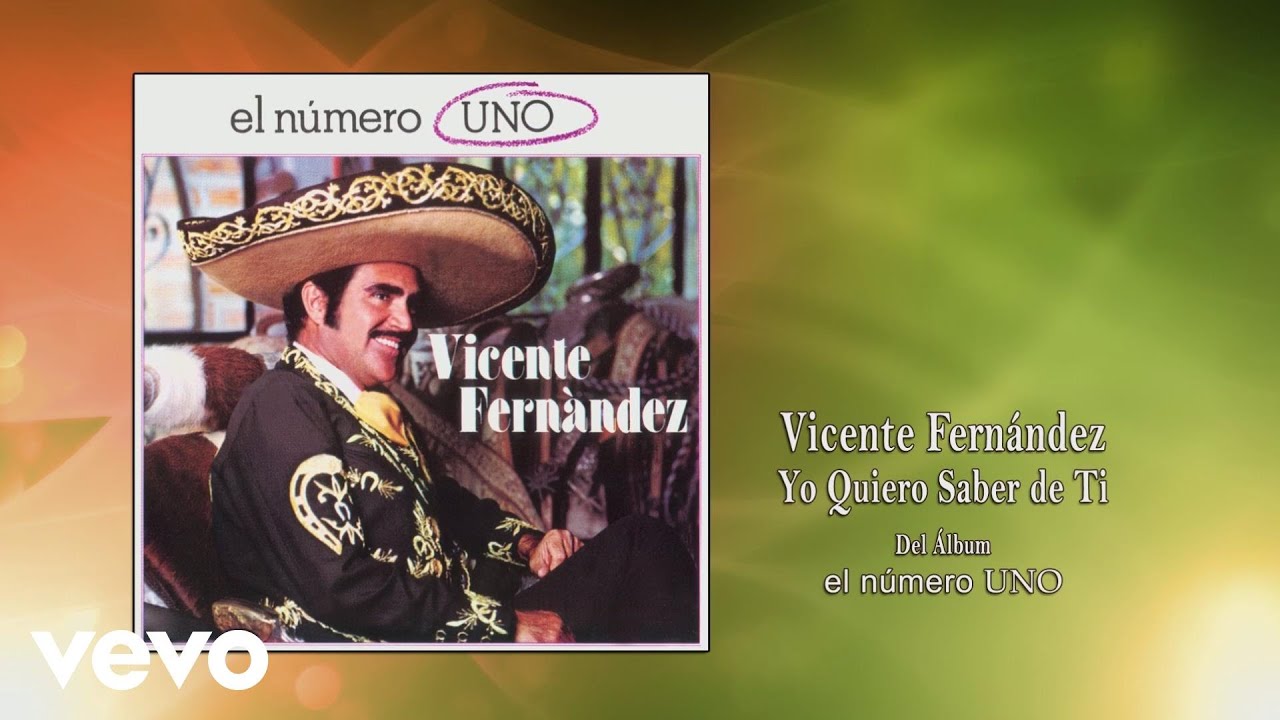 ⁣Vicente Fernández - Yo Quiero Saber de Ti (Cover Audio)