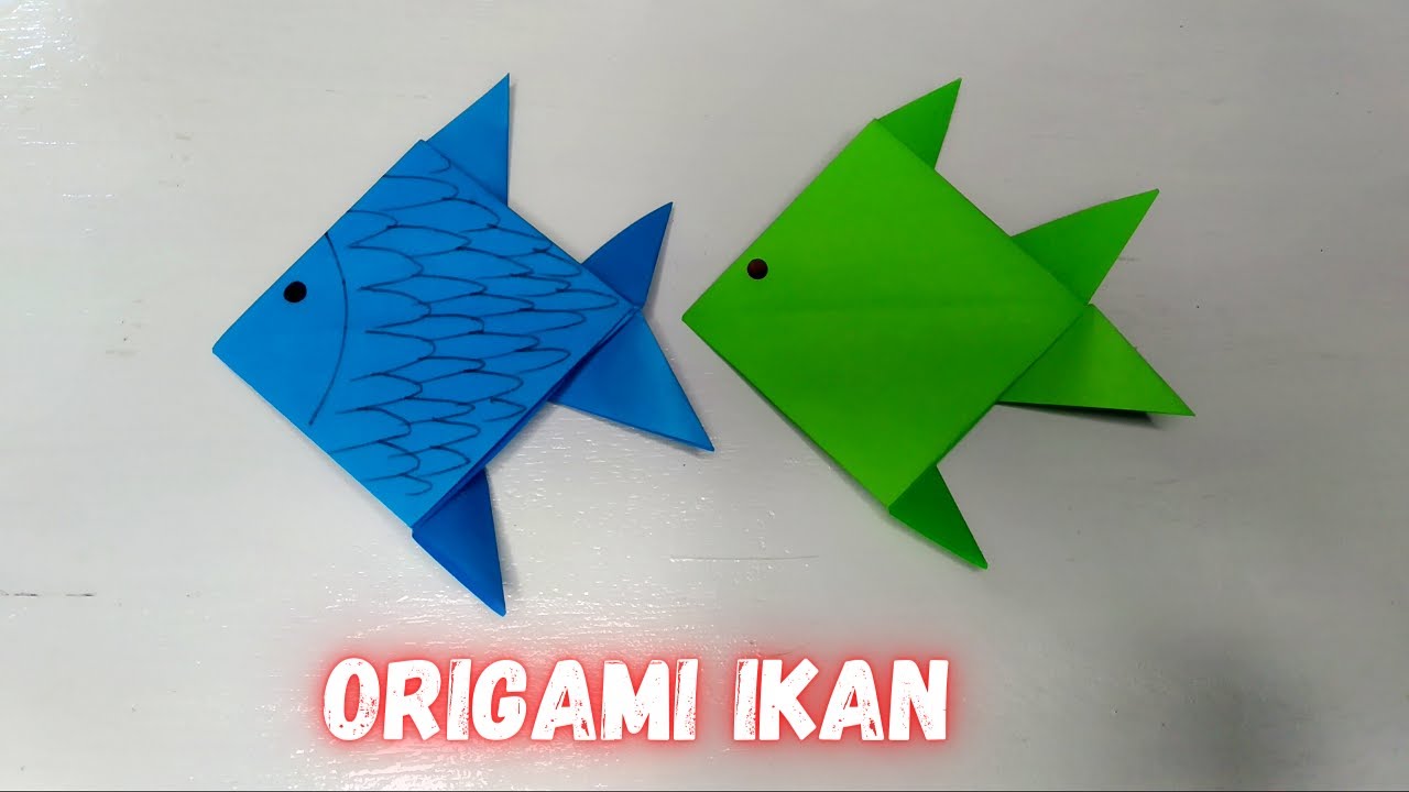  Cara  Membuat  Origami  Ikan  dari Kertas yang Mudah YouTube