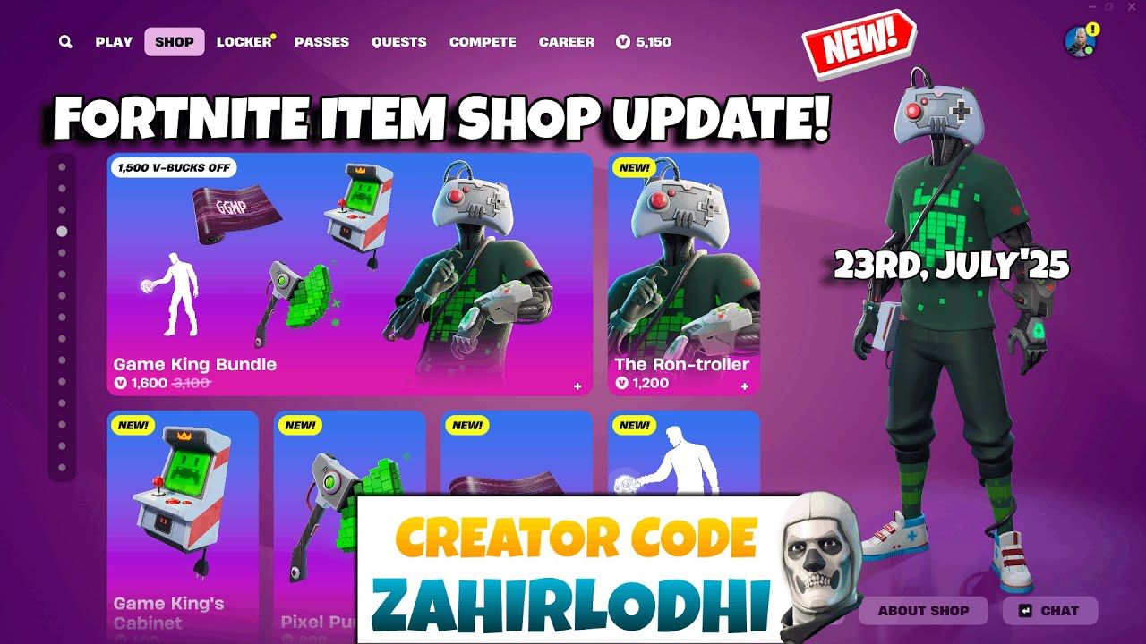 *NEW* GAME KING BUNDLE! Fortnite Item Shop Update [23rd July, 2025] (CH6 S3)