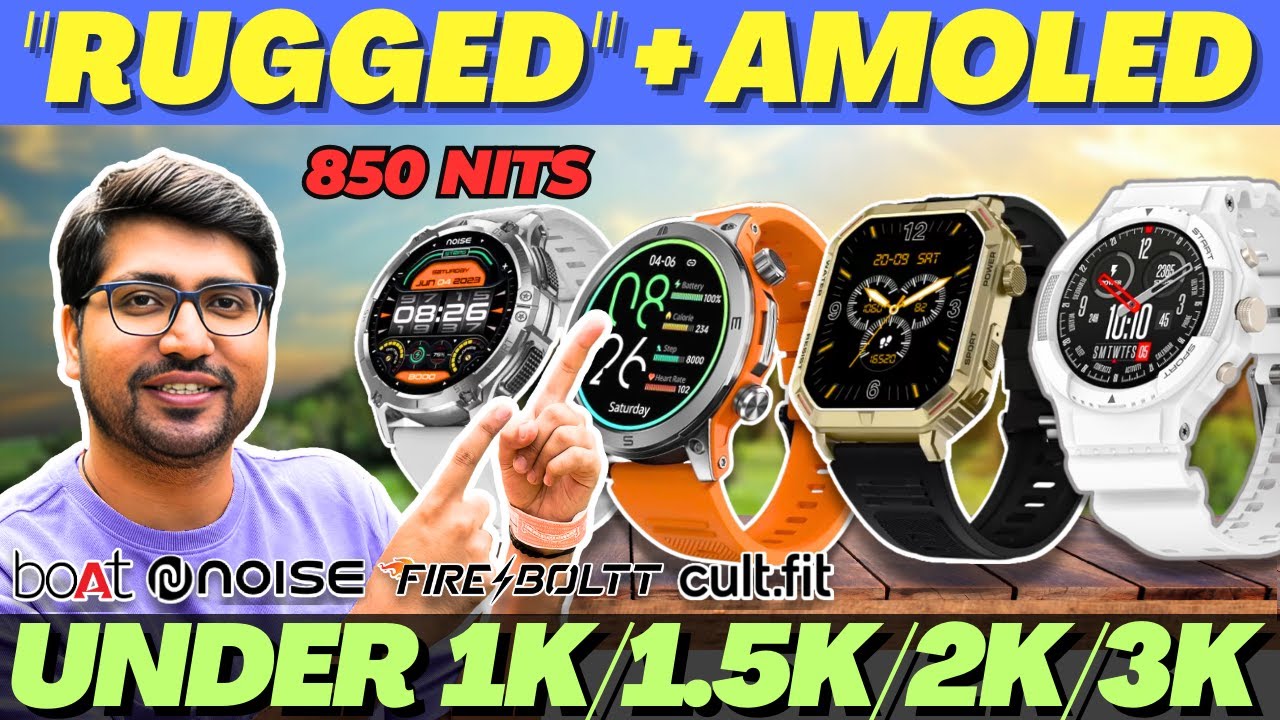NEW🔥Best Rugged Smartwatch 2025🔥Best Rugged Smartwatch Under 2000🔥Best Smartwatch Under 3000