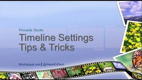Timeline Settings in Pinnacle Studio