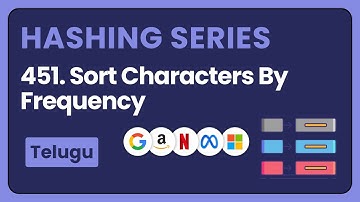 Sort Characters By Frequency Leetcode in Telugu  | DSA in Python