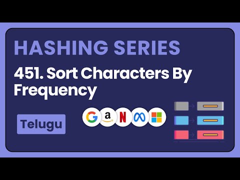 Sort Characters By Frequency Leetcode in Telugu | DSA in Python