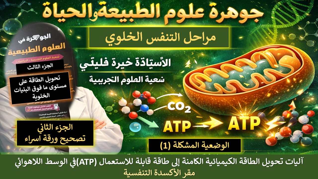 حل الجزء الثاني من مقر الاكسدة التنفسية