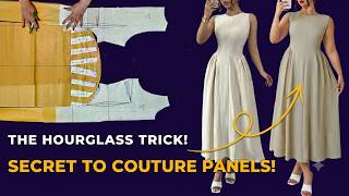 Elegant Dress Pattern Making For Beginners | How to Draft a Side-Gathered Skirt (No Bodice Seams)