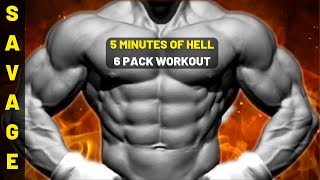 6 Pack Training Program - 5 Minutes Off Hell Abs Workout