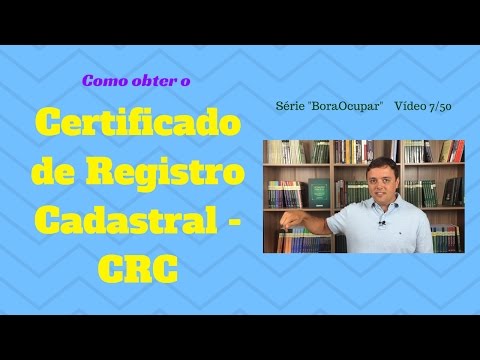 Vídeo: Como Obter Um Certificado De Registro Estadual
