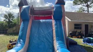 Large Pink Castle combo with pool - $750   (Manufacturer - Ez inflatables)