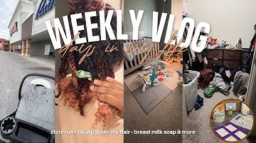 My FIRST vlog | target run, taking down 3 month old hair, cleaning, & more