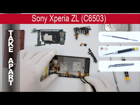 How to disassemble ???? Sony Xperia ZL (C6502, C6503, C6506, L35h), Take apart, Tutorial